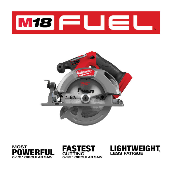 Milwaukee M18 FUEL™ 6-1/2" Circular Saw - Tool Only