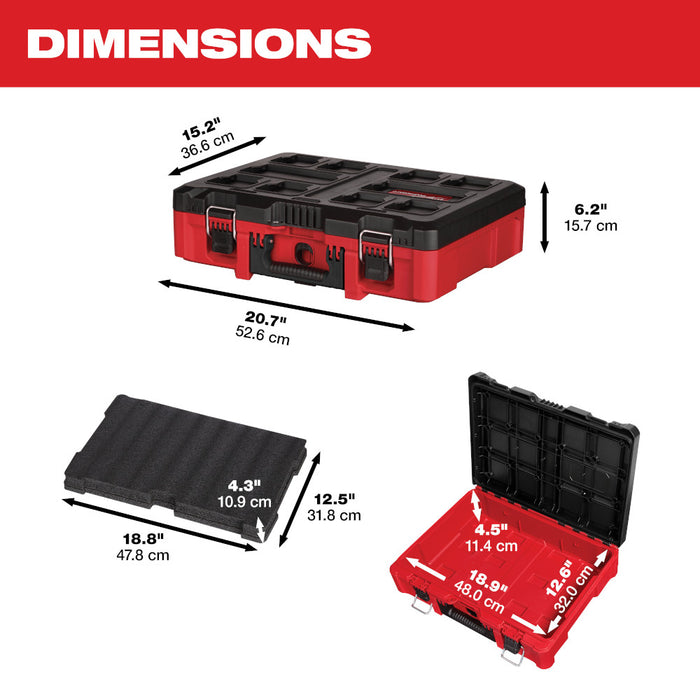 Milwaukee PACKOUT Tool Case with Foam Insert