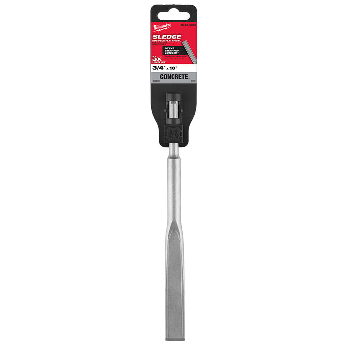 Milwaukee SDS Plus SLEDGE™ Flat Chisel - 3/4" x 10"