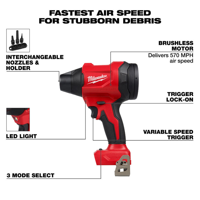 Milwaukee M18 Brushless Precision Blower - Tool Only