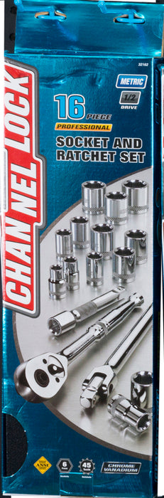 Channellock 16-Piece 1/2" Drive Socket Sets