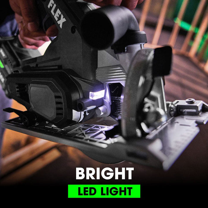 FLEX 24V Brushless 6-1/2" In-Line Circular Saw Kit