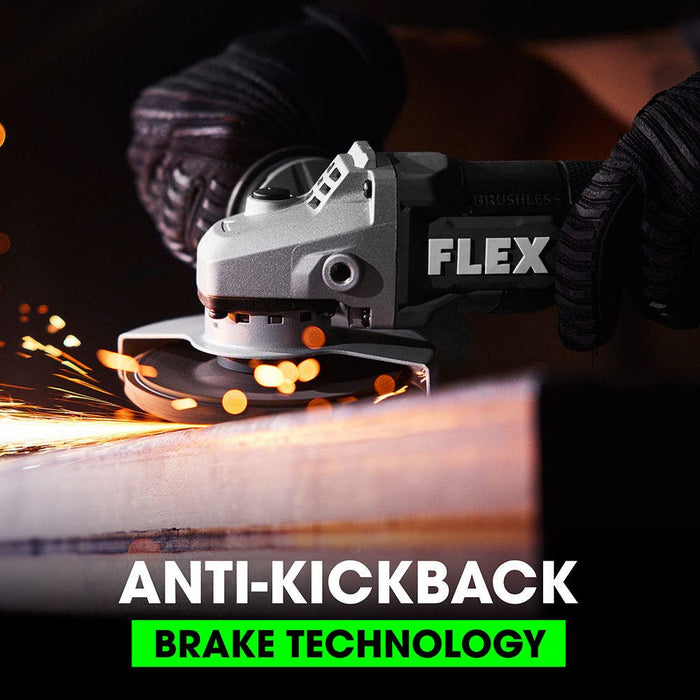 FLEX 24V Brushless 5" Variable Speed Paddle Switch Angle Grinder - Tool Only