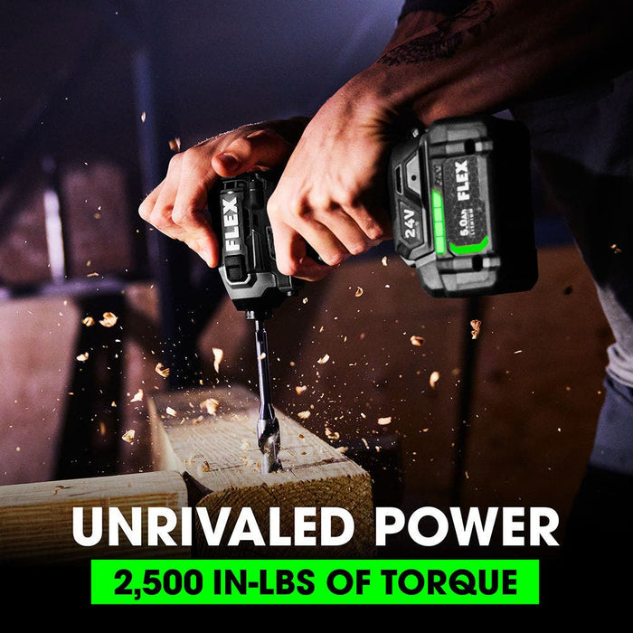 FLEX 24V Brushless Turbo Hammer Drill & Impact Driver Combo Kit