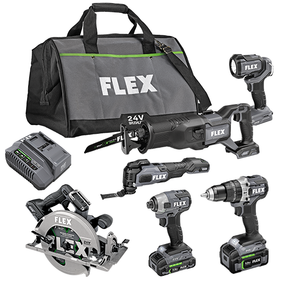 FLEX 24V Brushless 6-Tool Combo Kit