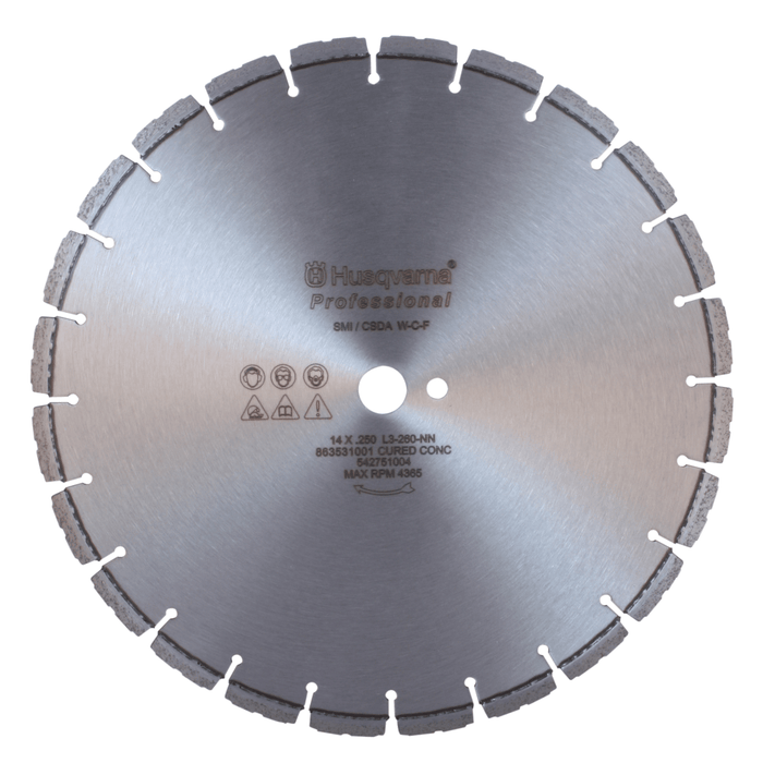 Husqvarna Professional® Traffic Loop L13 Diamond Blade - 0.375 x 14" x 1" Arbor