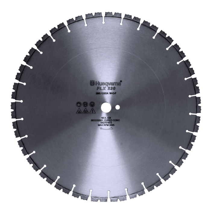 Husqvarna FLX 230 Hard Concrete Diamond Blade - 0.165" x 36"