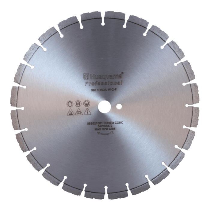 Husqvarna Professional® F920C Cured Concrete Diamond Blade - 0.165" x 24"