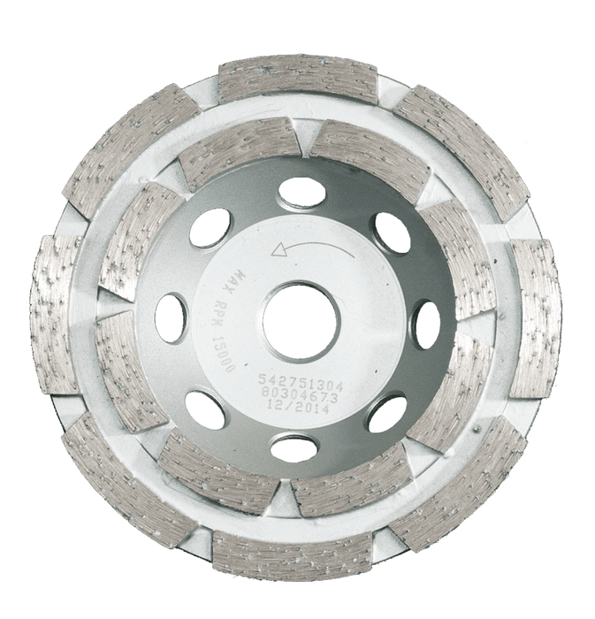 Husqvarna VARI-GRIND DOUBLE S Double Row Diamond Grinding Cup - 7"