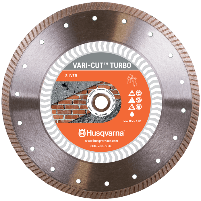 Husqvarna VARI-CUT TURBO Premium Diamond Saw Blade - 0.100" x 10"