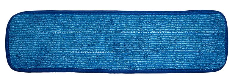 M2 18" Microfiber Flat Wet Mop Pad - Blue