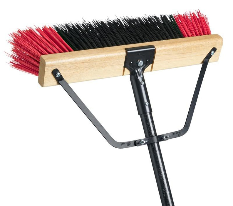 M2 Ryno Stiff Push Broom - 18"