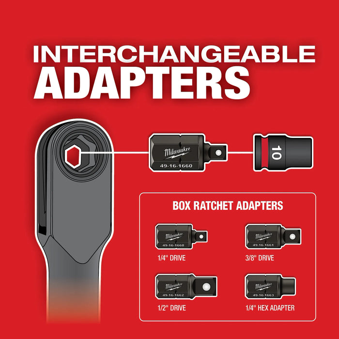 Milwaukee INSIDER™ Box Ratchet 1/2" Anvil Adapter