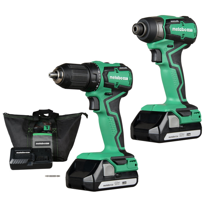 Metabo 18V Sub-Compact Cordless Impact Driver & Drill Kit