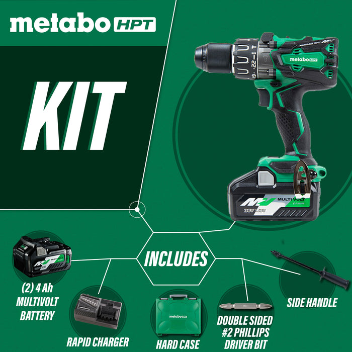 Metabo 36V MultiVolt Brushless 1/2" Hammer Drill - Tool Only
