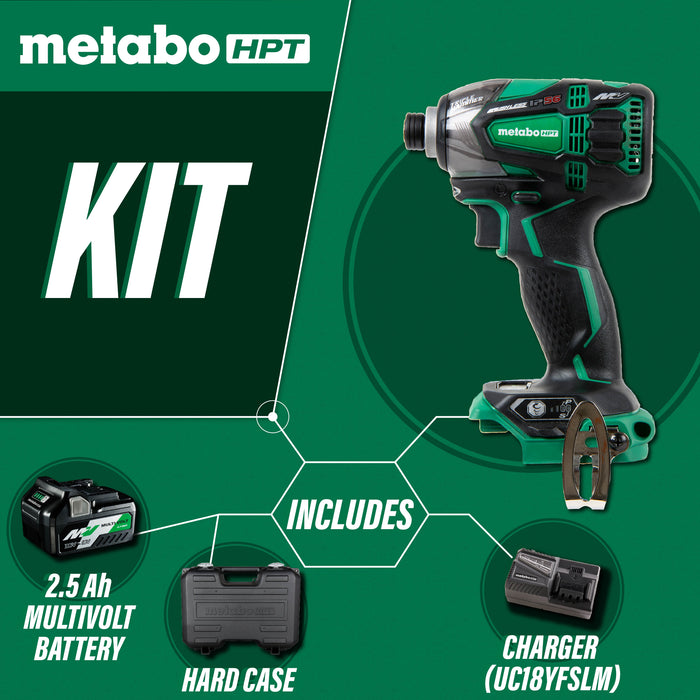 Metabo 36V Brushless 1/4" Impact Driver Kit