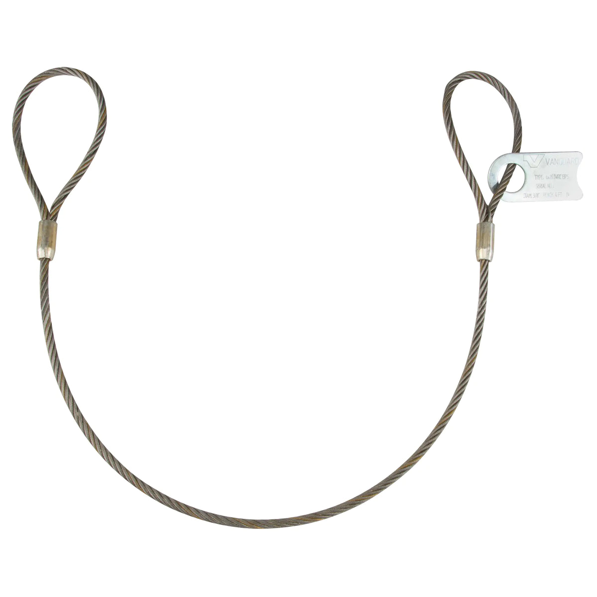 Vanguard Eye & Eye Wire Rope Lifting Sling - 1/2