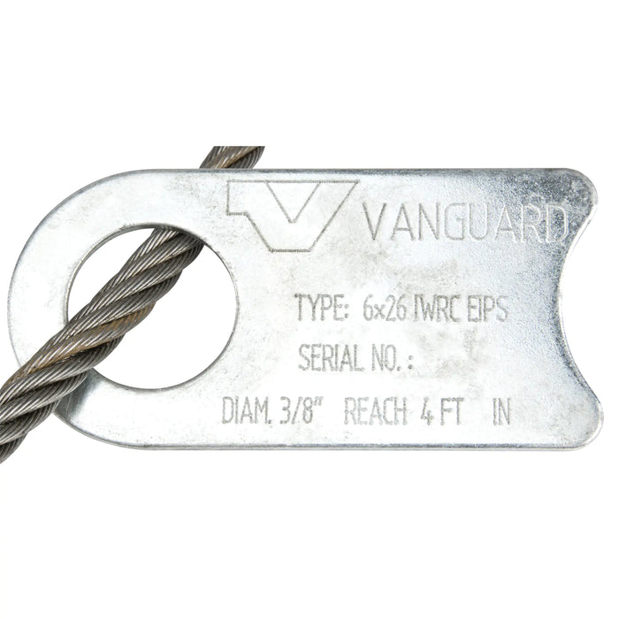 Vanguard Eye & Eye Wire Rope Lifting Sling - 1/2" x 6ft