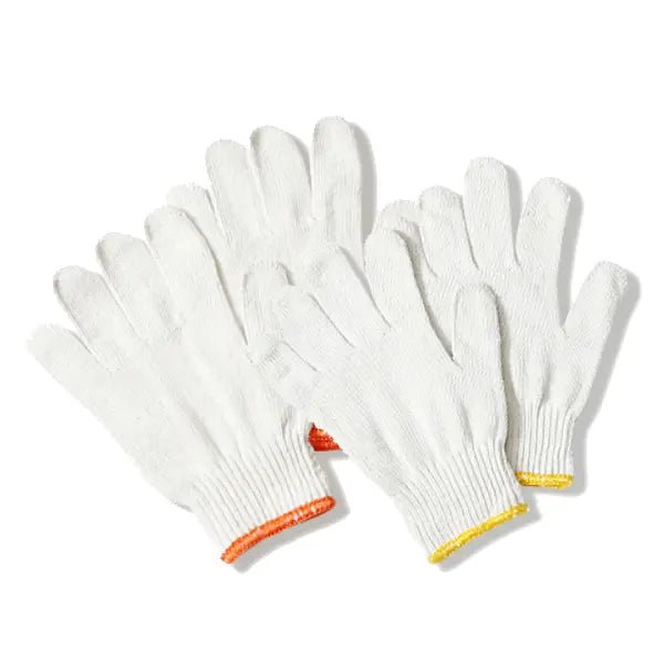 Cotton Knit Plain Gloves (12 Pack)