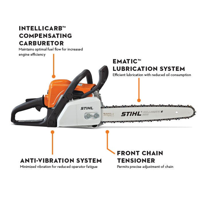 STIHL MS 170 Gas Chainsaw (30.1cc) - 16"