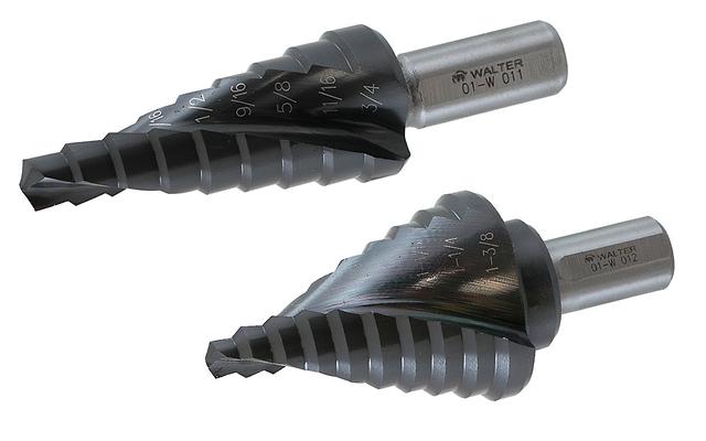 Walter 3 pc. Titanium Step Drill Bit Set