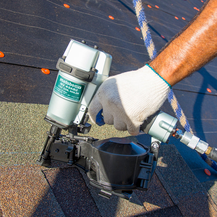 Metabo Pro Bundle 1-3/4 Inch Coil Roofing Nailer with BONUS Impact Driver Kit