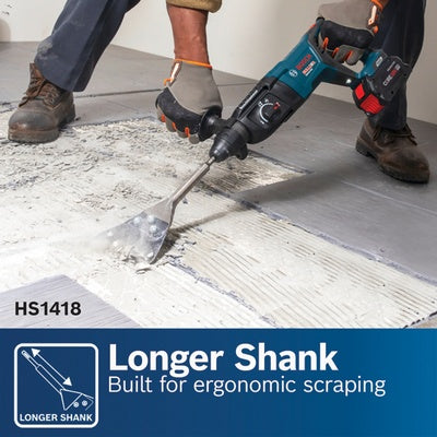 Bosch SDS Plus Bulldog Hammer Steel Floor Scraper - 5" x 11"