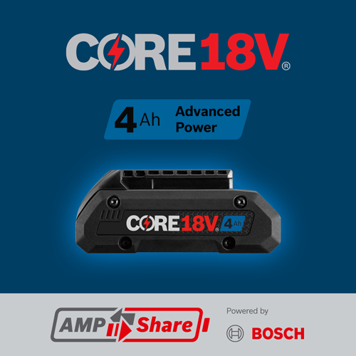 Bosch GBA18V40 18V 4.0Ah CORE SlimPack Battery