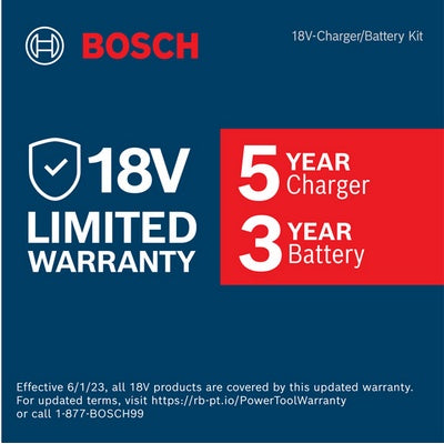 Bosch GXS18V-11N25 18V 4.0Ah CORE Slim Battery & Charger Kit