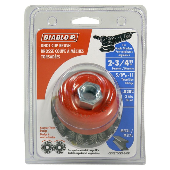 Diablo 2-3/4" Knotted Cup Brush