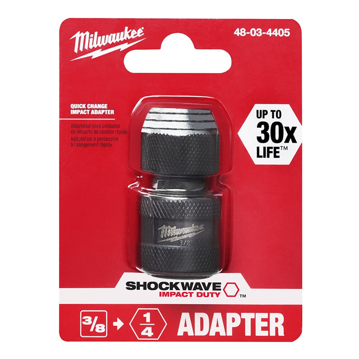 Milwaukee SHOCKWAVE Impact Duty Adapter 1/4" Hex To 3/8" Square