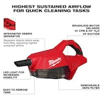 Milwaukee M18 18V Brushless Handheld Vacuum - Tool Only