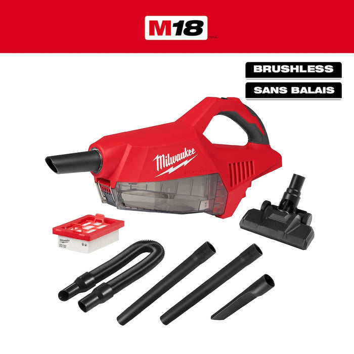Milwaukee M18 18V Brushless Handheld Vacuum - Tool Only