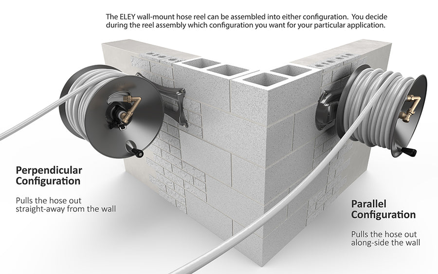 Eley Wall Mount Garden Hose Reel