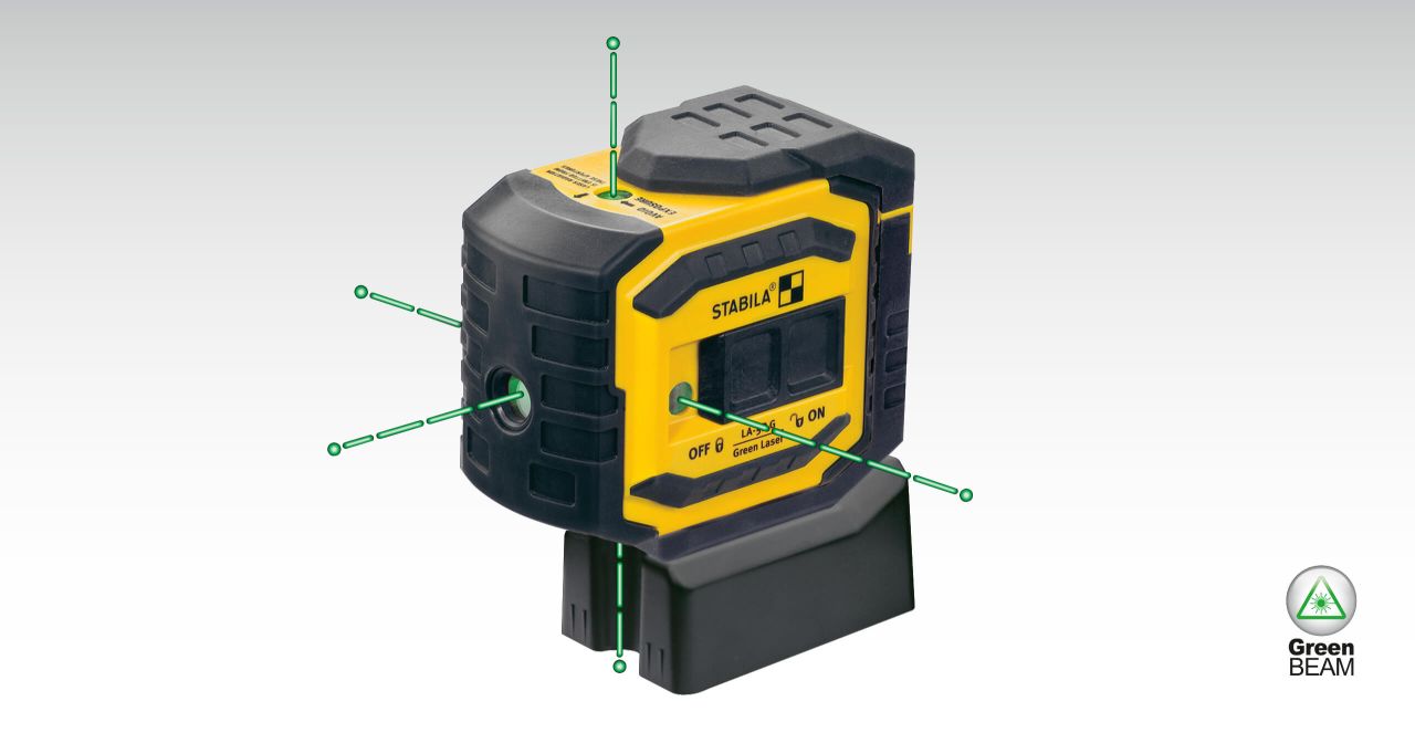 Stabila LA-5PG Green Self Leveling 5-Point/Dot Beam Laser