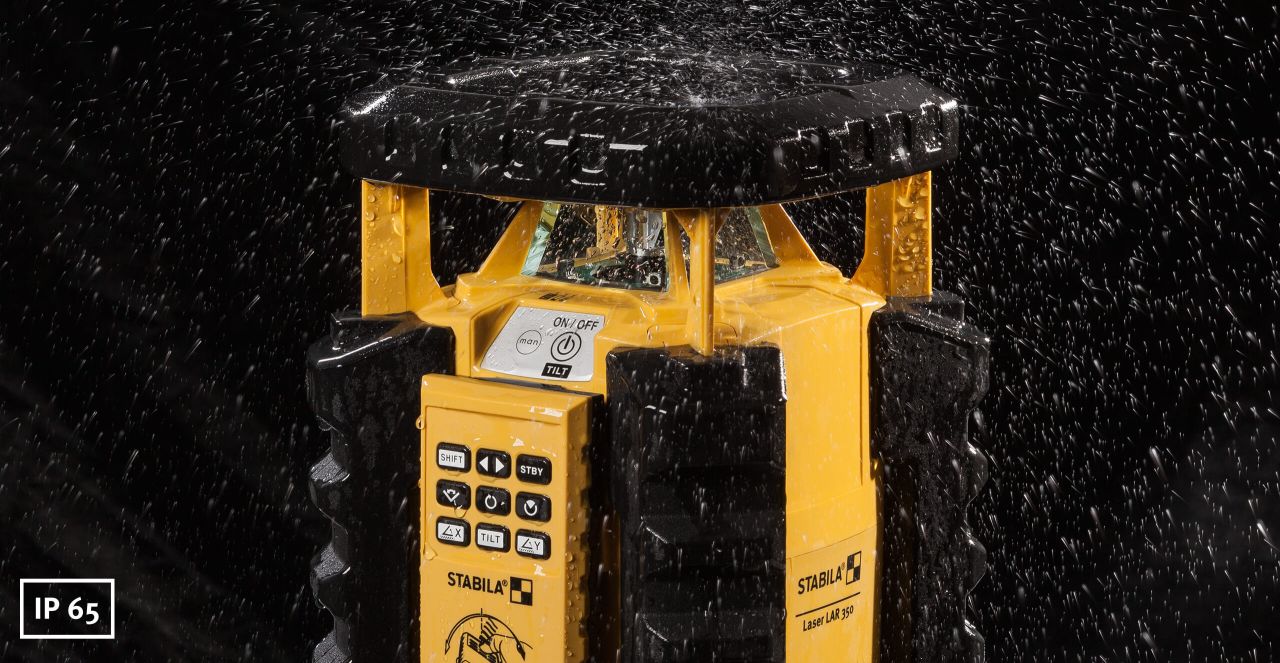 Stabila LAR350 Weather-Proof Auto Leveling Rotary Laser Kit