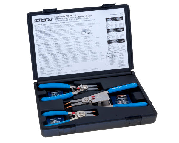 Channellock 3-Piece Convertible Retaining Ring Pliers Set