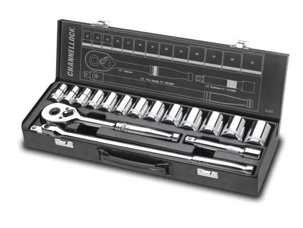 Channellock 16-Piece 1/2" Drive Socket Sets