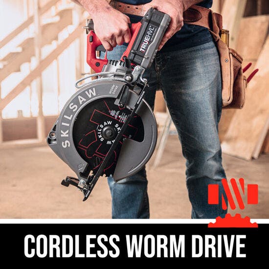 Skil 10-1/4" TRUEHVL™ Cordless Worm Drive SKILSAW® Kit