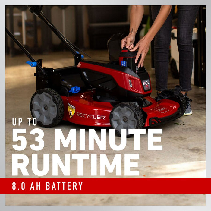 Toro 60V Max 22" Recycler Lawn Mower w/ Personal Pace Kit