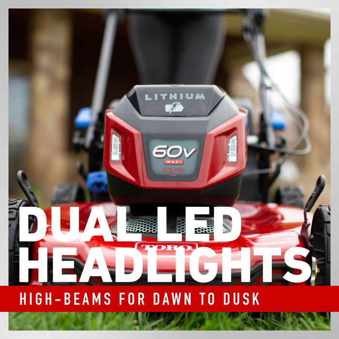 Toro 60V Max 22" Recycler Lawn Mower w/ Personal Pace Kit