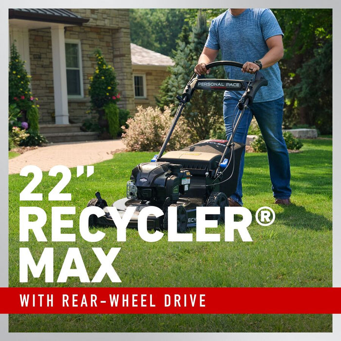 Toro 22" Recycler Max w/ Personal Pace & SmartStow Gas Lawn Mower