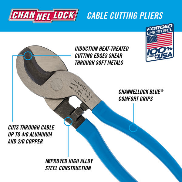 Channellock Cable Cutting Pliers - 9.5"