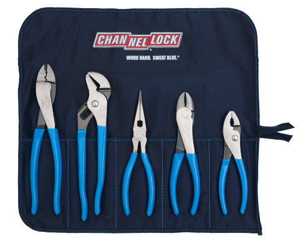 Channellock 5-Piece Technician Pliers Set With Tool Roll