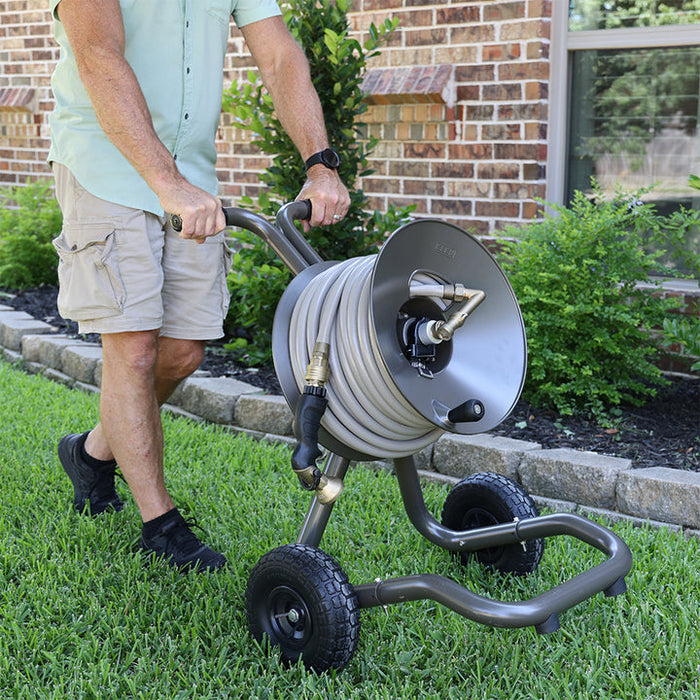 Eley 2-Wheel Garden Hose Reel Cart