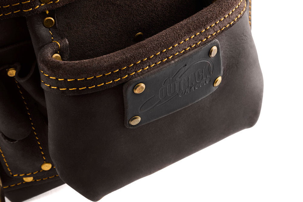 OX Pro 10 Pocket Oil-Tanned Leather Nail & Tool Pouch