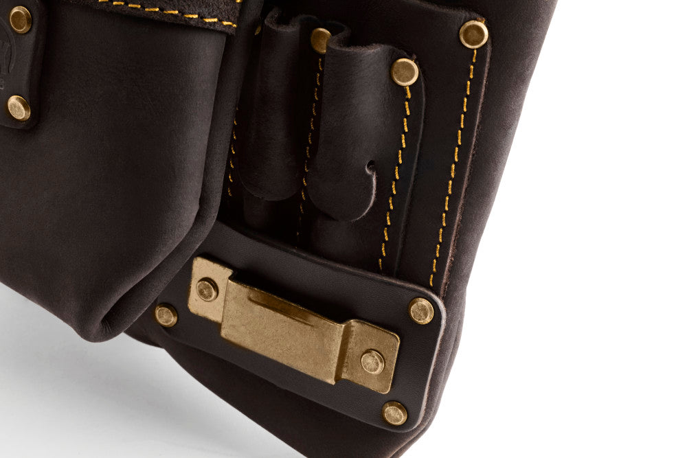 OX Pro 10 Pocket Oil-Tanned Leather Nail & Tool Pouch