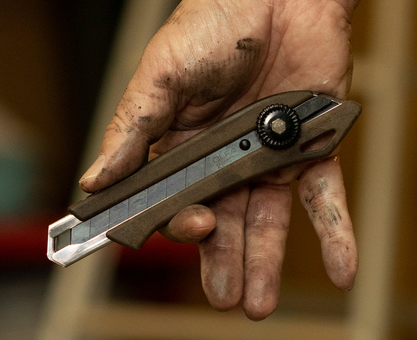 OLFA 18mm Wood Composite Ratchet Lock Utility Knife
