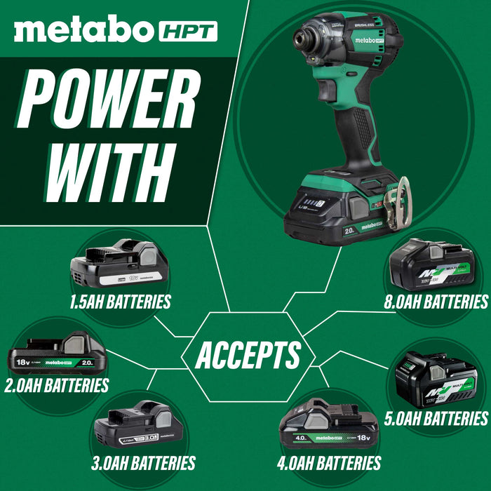 Metabo 18V MultiVolt Cordless Triple Hammer BOLT Impact Driver