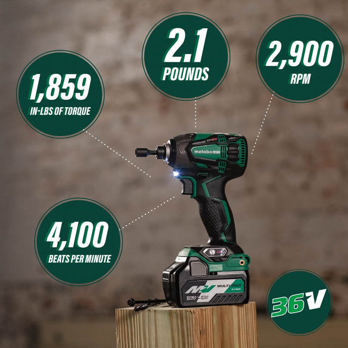 Metabo 36V Brushless 1/4" Impact Driver Kit